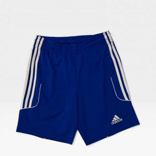 Adidas Climalite Μπλε Αθλητική Βερμούδα με Λευκές Ρίγες